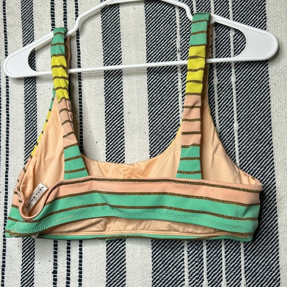 Trina Turk Lurex Striped Bralette - Picture 4 of 4